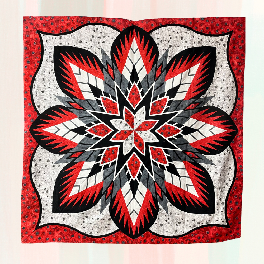 Poppy's Crimson Poppy Quilt Kit (Exclusive Signature Quilt)