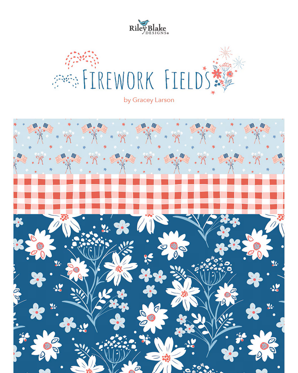 Firework Fields — Poppy Quilt N Sew