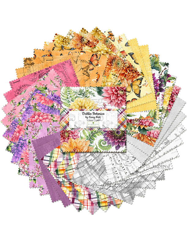 Dahlia Botanica 5" Squares