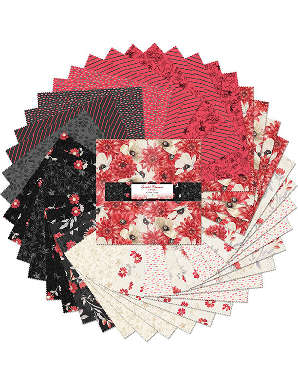 Scarlet Dreams 10" Squares