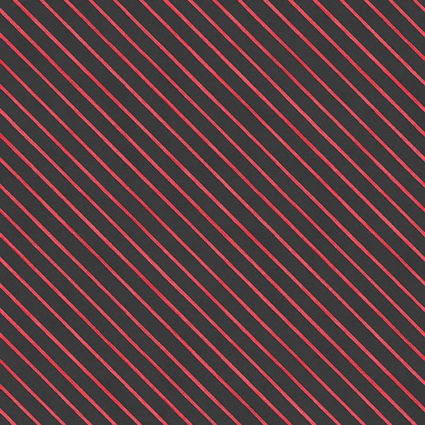 Scarlet Dreams / Diagonal Stripes in Black