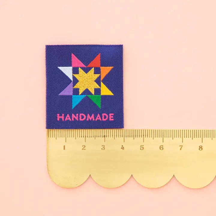 Handmade Quilt Star Large Quilting Label