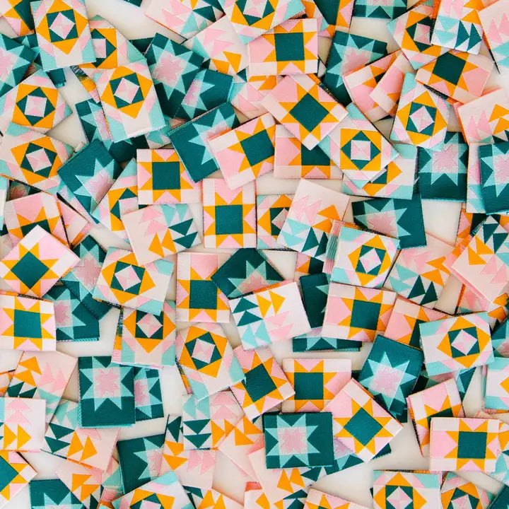 Quilt Block Woven Label Tags