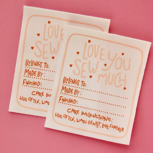 Love You Sew Much Sew In Labels