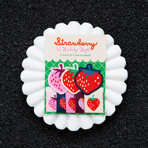 Strawberry Sew-In and Iron Labels / Classic