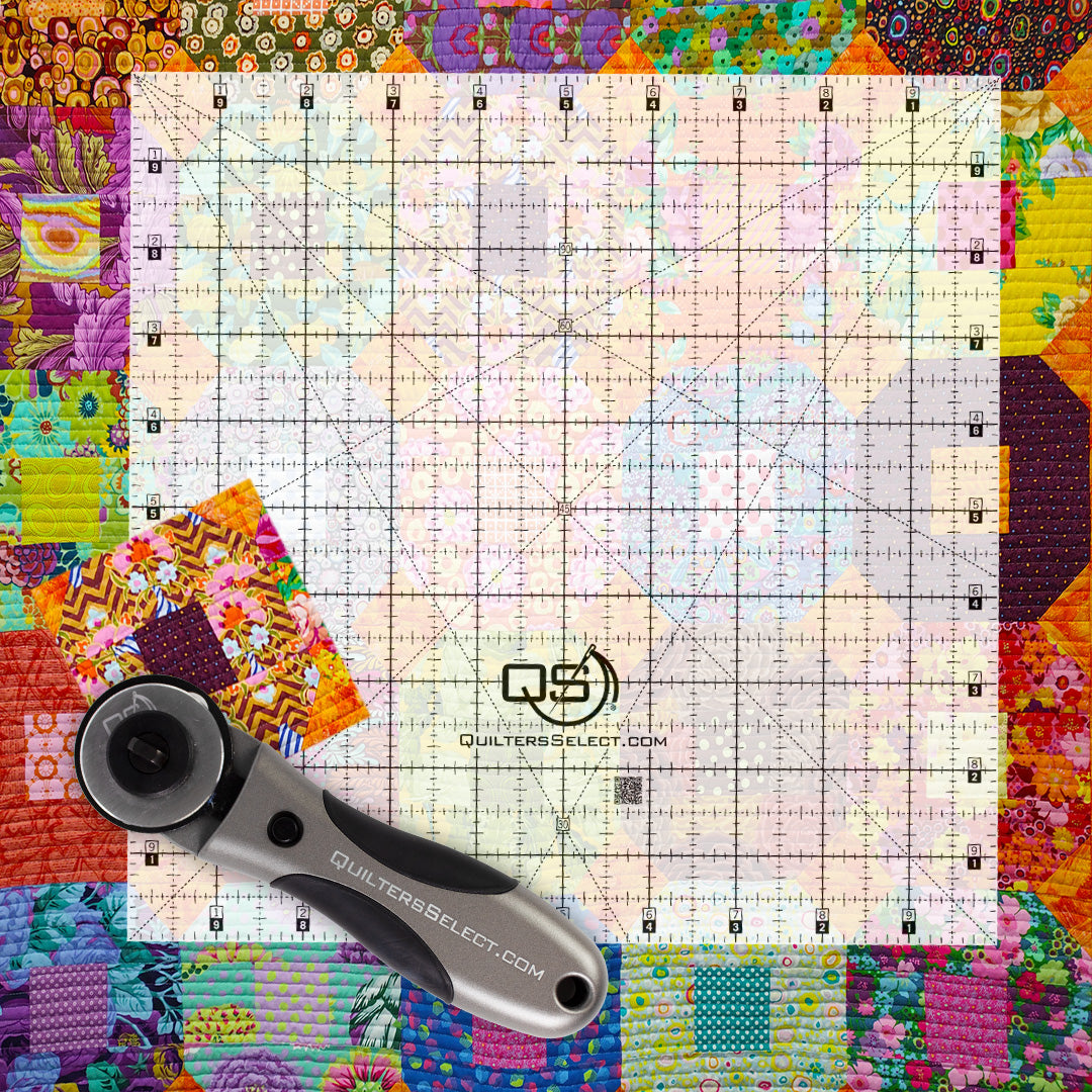 10"x10" Crystal Clear Non-Slip Ruler