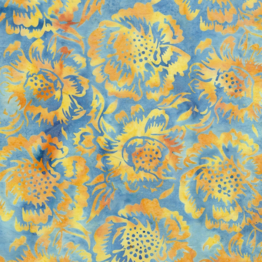 Countryside Charm / Large Floral in Blue Sky