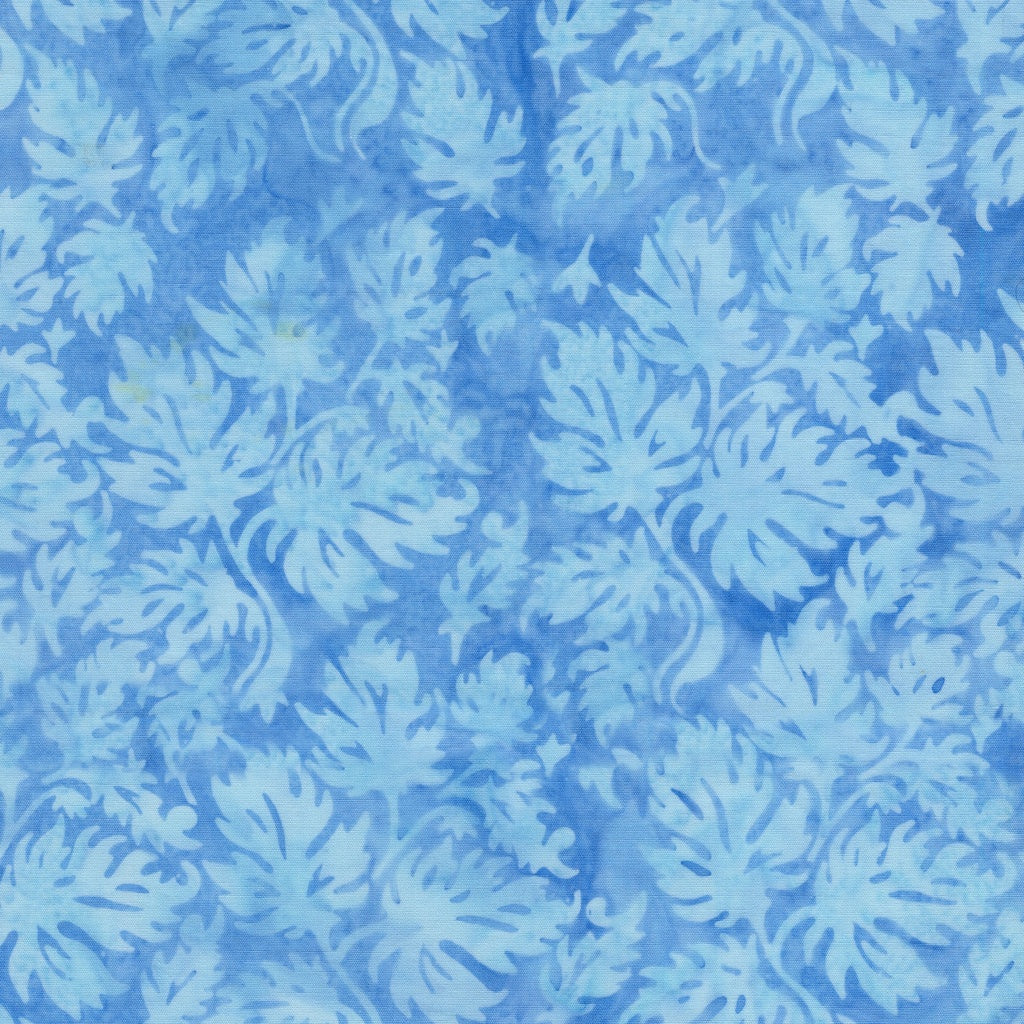 Countryside Charm / Condensed Leaves in Blue Chambray
