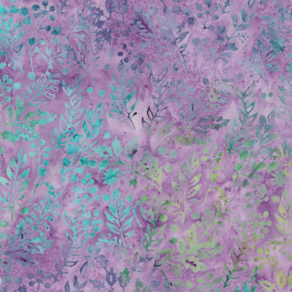 Springtime Bouquet / Vines Leaves and Berries in Purple Lavender