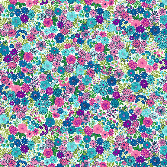 Tropica / Mini Floral in White