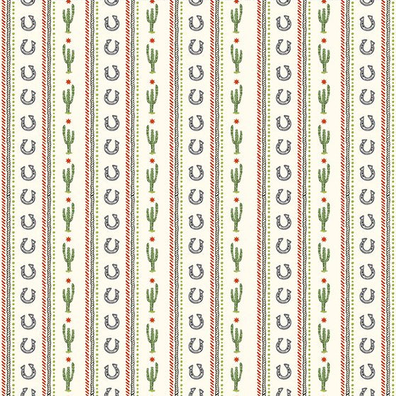 Southwest Minis / Horseshoe Stripe in Cream