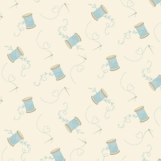 Sewing Bird / Needle & Thread in Cotton