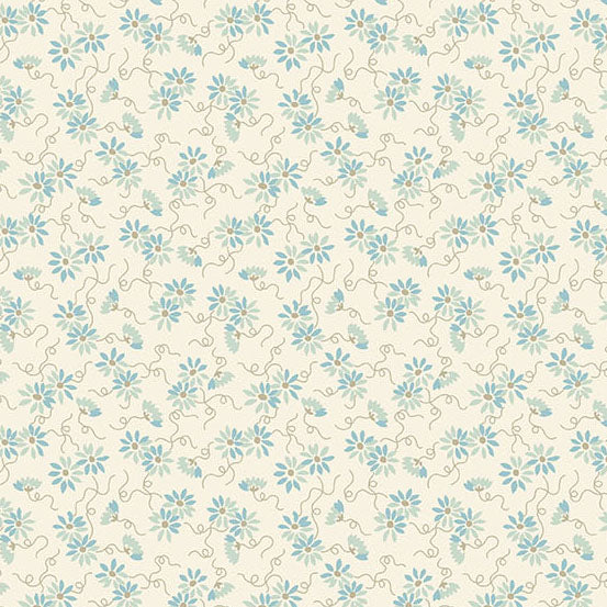 Sewing Bird / Daisy Chain in Nimbus