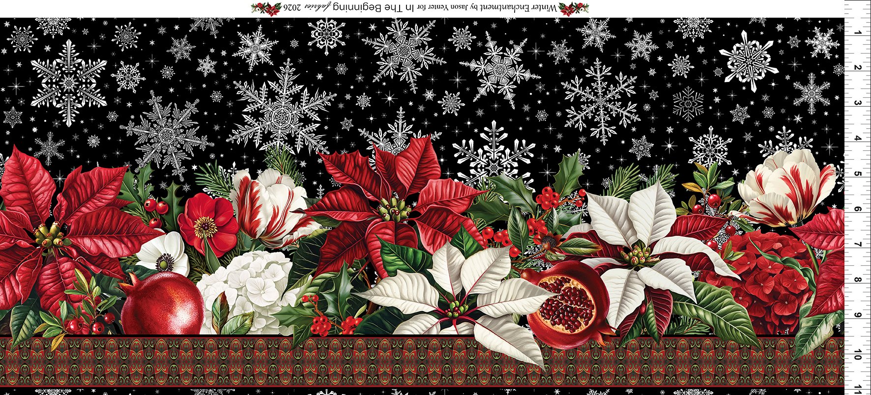Winter Enchantment / Border in Black