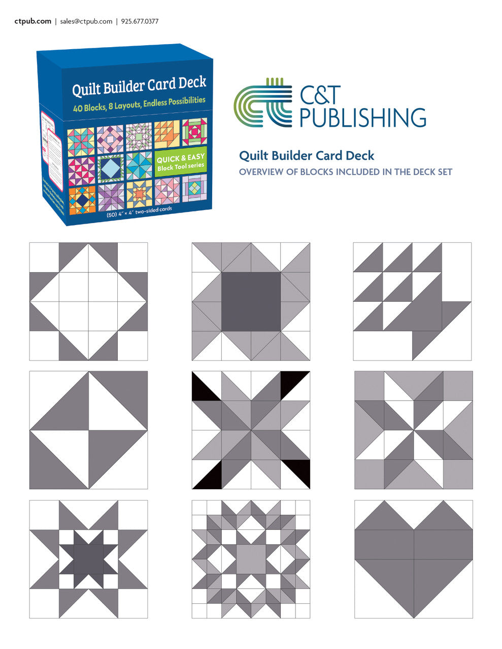 Quilt Builder Card Deck