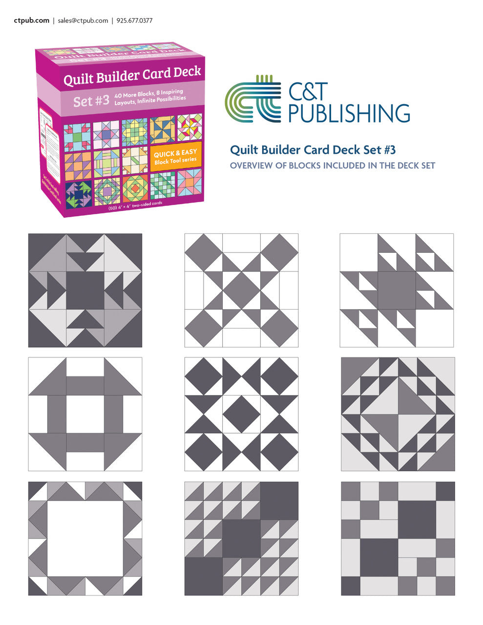 Quilt Builder Card Deck Set #3