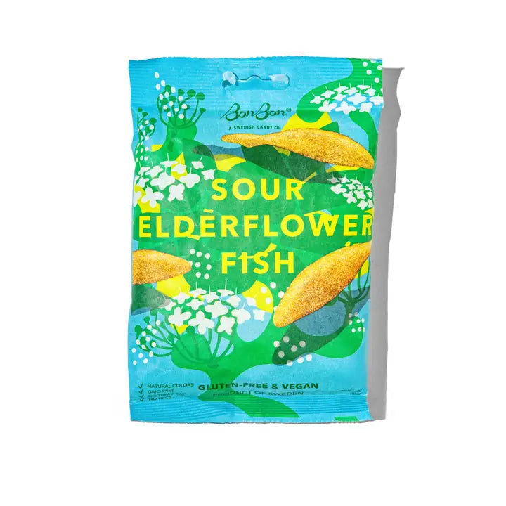 BonBon Swedish Candy / Sour Elderflower Fish