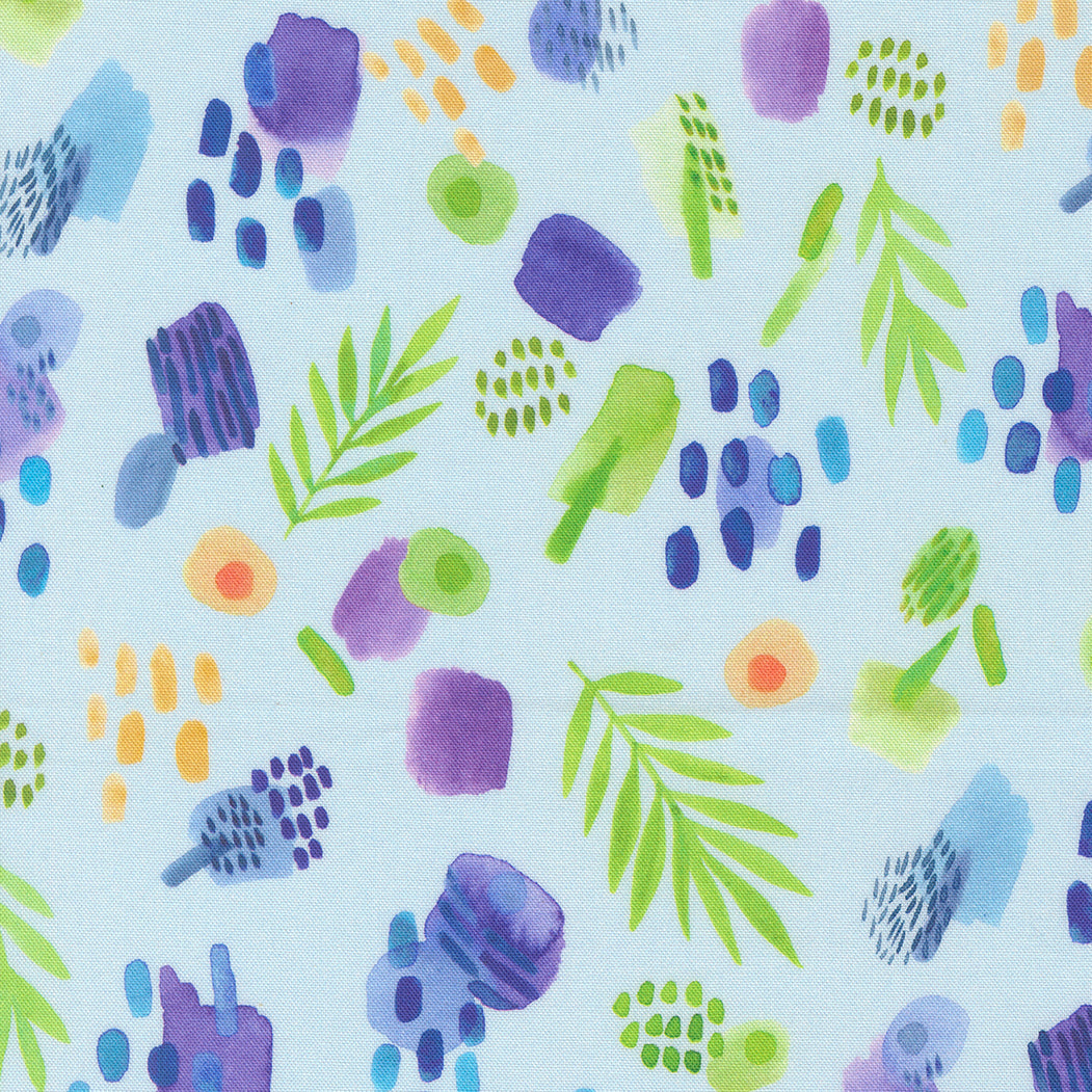 Radiant / Reeds & Dots in Aqua