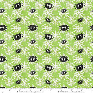 Moonlight Mischief Glow / Spider and Web in Green