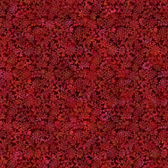Prism II / Brocade in Crimson