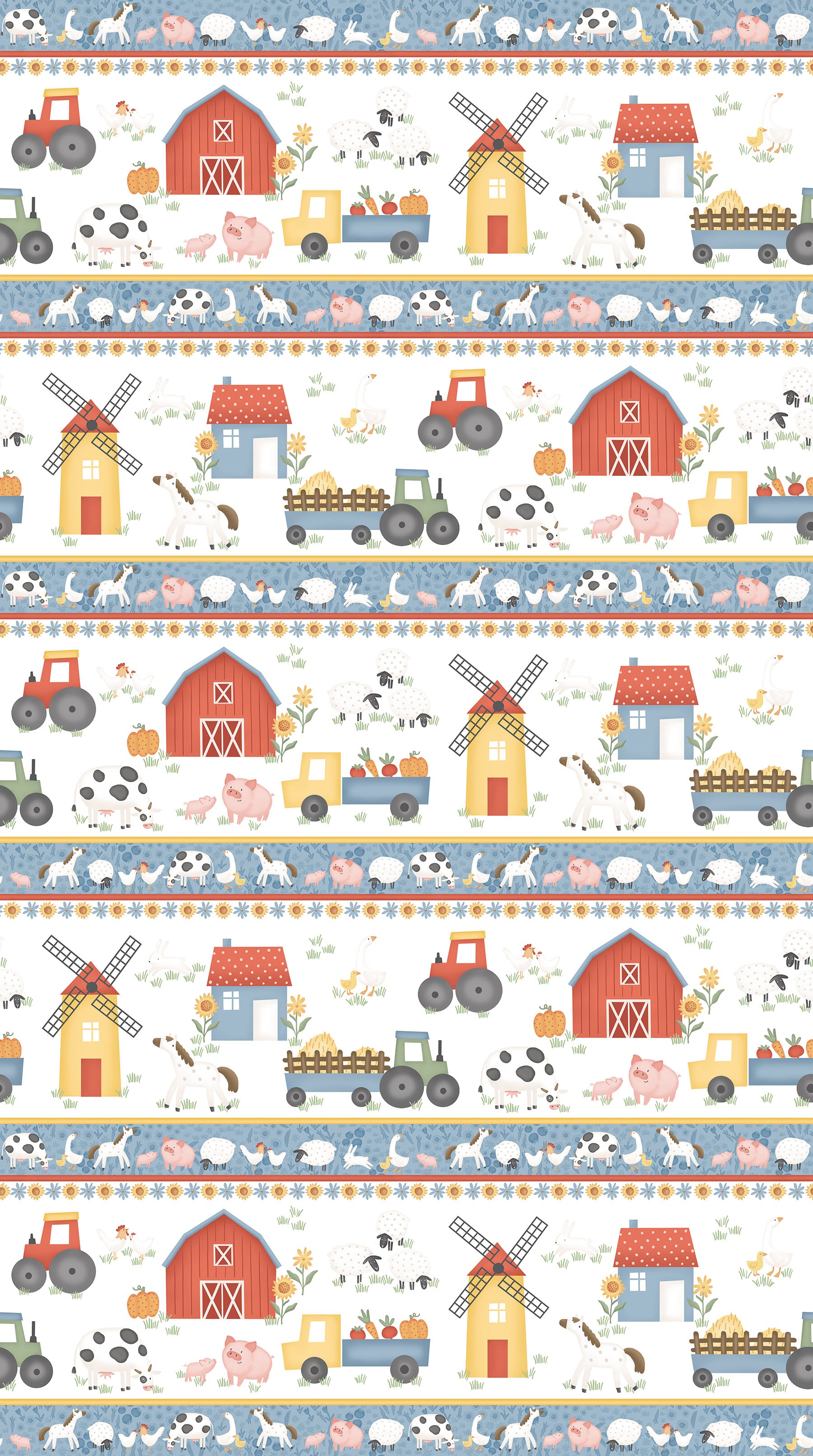 Quack Quack Moo / Border Stripe