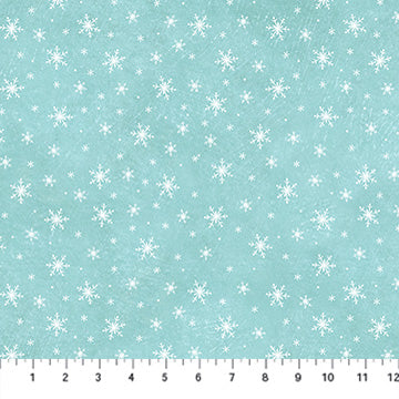 Holly Jolly / Snowflake in Turquoise