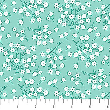 Quilting In Bloom / Baby's Breath in Turquoise
