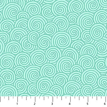 Quilting In Bloom / Scroll Blender in Light Turquoise