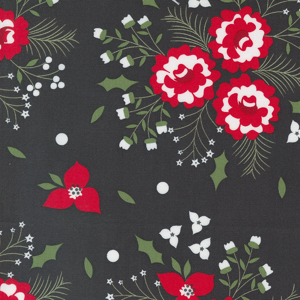 Starberry / Holiday Rose in Charcoal
