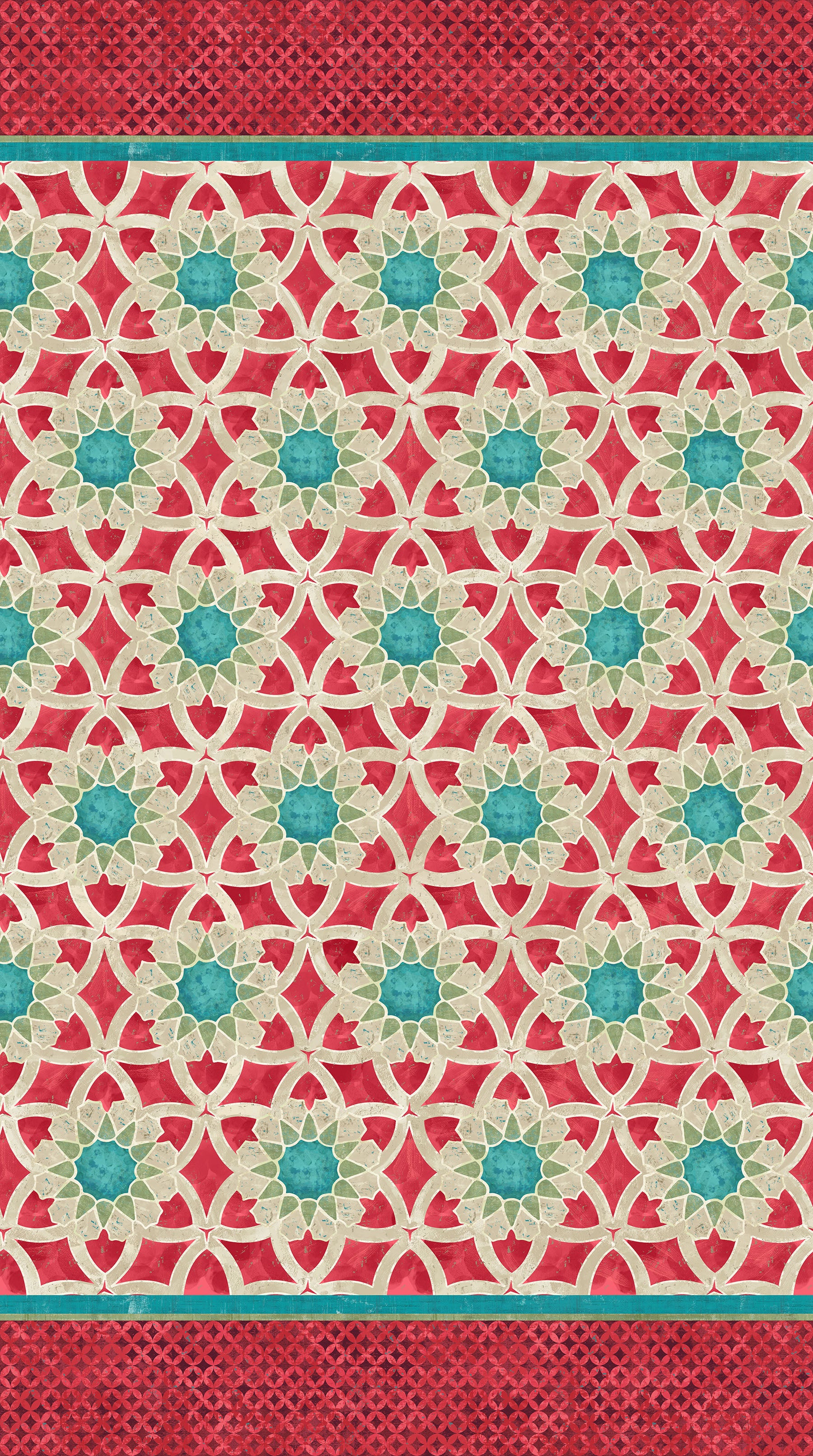 Boho Bliss / Border in Red
