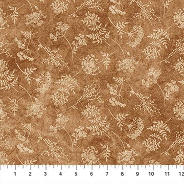 Organics - Stonehenge / Small Floral Toss in Rust