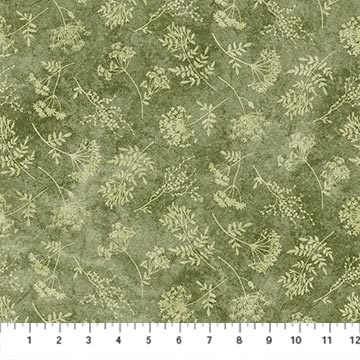 Organics - Stonehenge / Small Floral Toss in Green