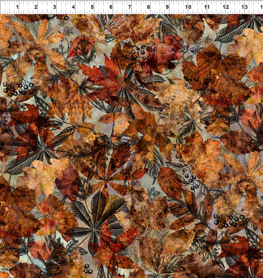 Autumn Elegance / Leaves & Toile