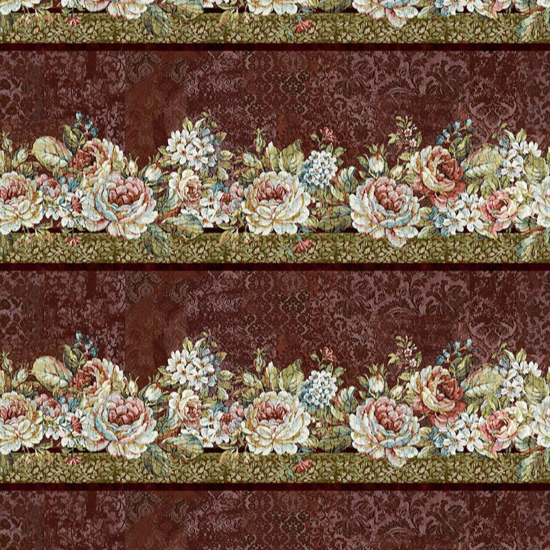 Carpet Bag Romance / Border in Red