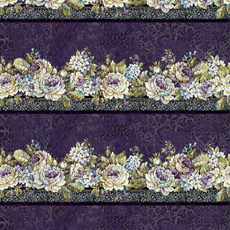Carpet Bag Romance / Border in Purple