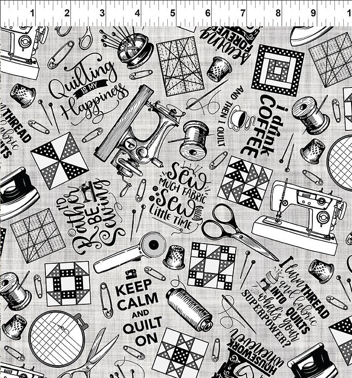 Sketchbook Prints / Sewing in Taupe
