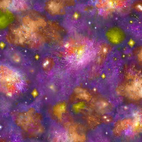 Fleur Etoile / Cosmic Burst in Purple