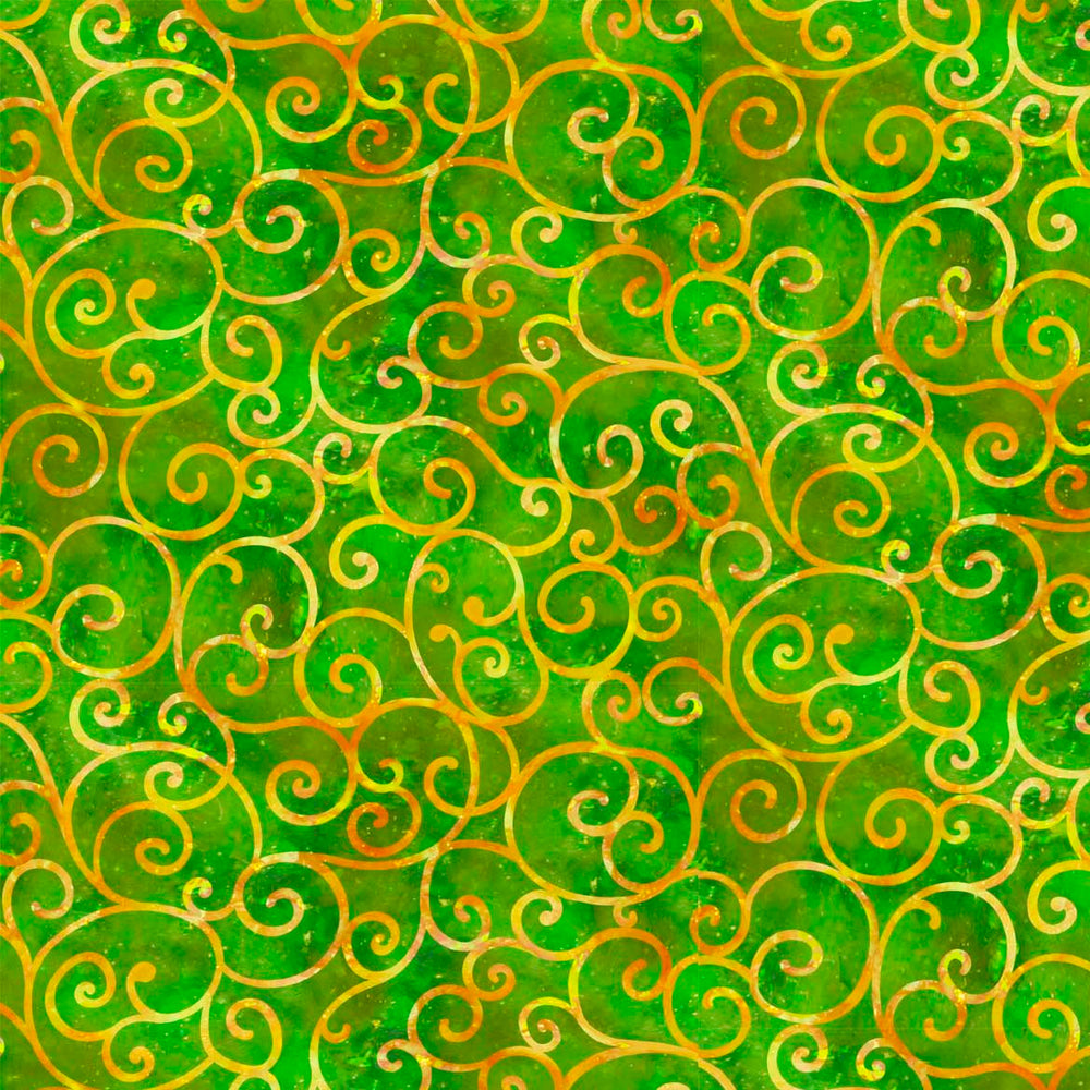 Fleur Etoile / Scroll in Green