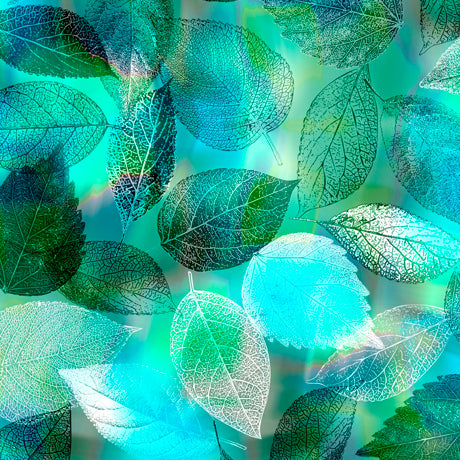 Tree Dance / Leaves in Turquoise