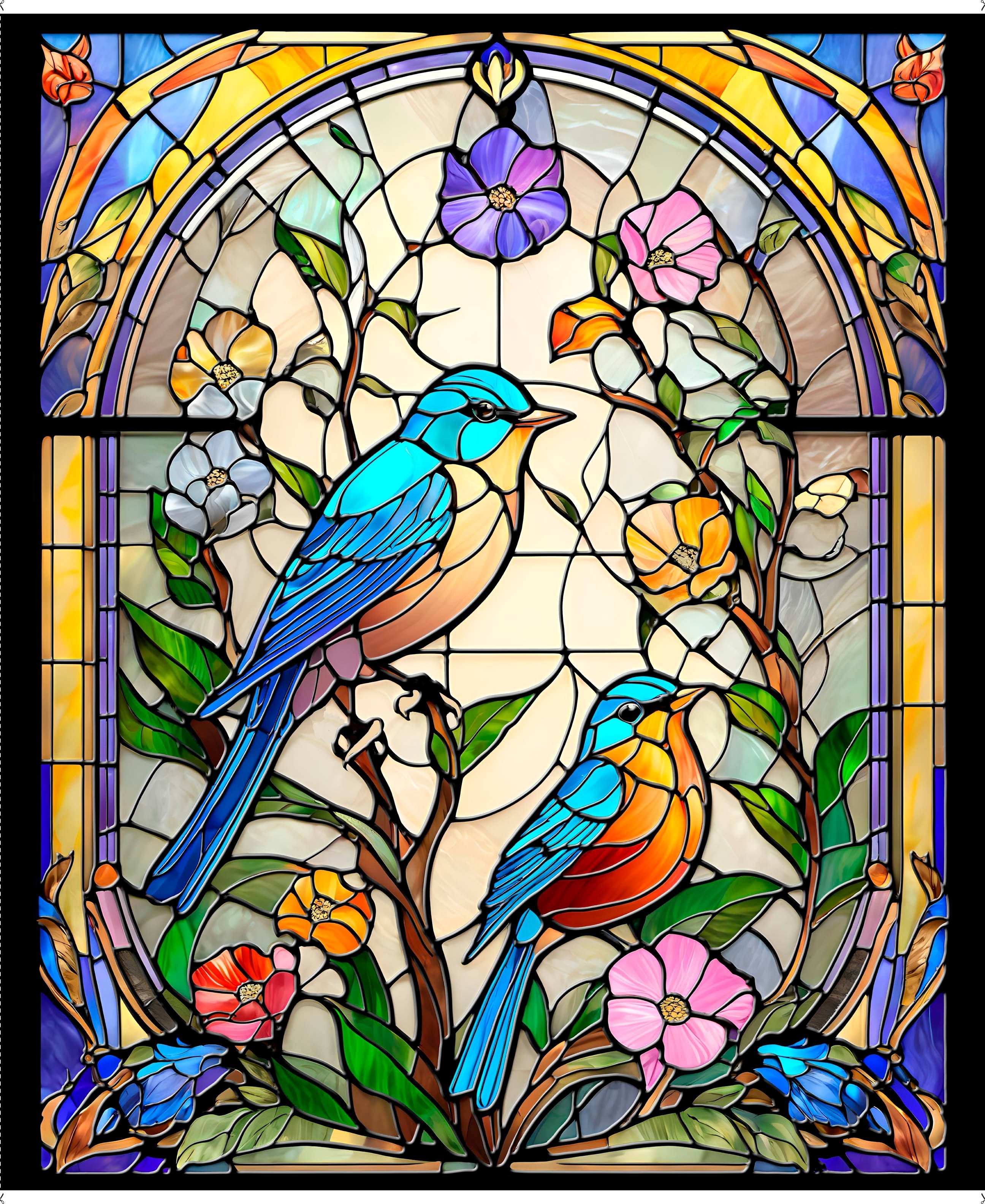 Sunlit Birds Panel