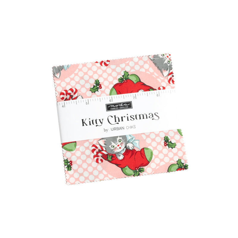 Kitty Christmas 5" Squares