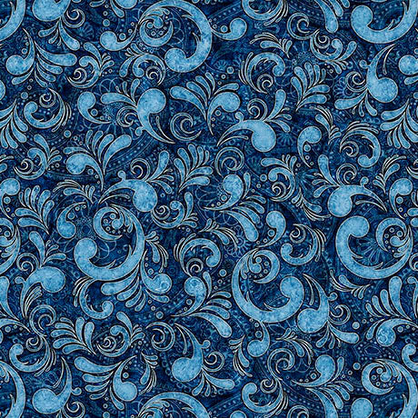American Country / Scrolls in Blue