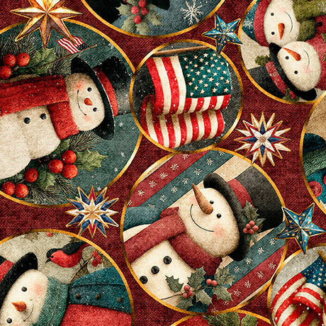 All American Snowman / Circle Vignet