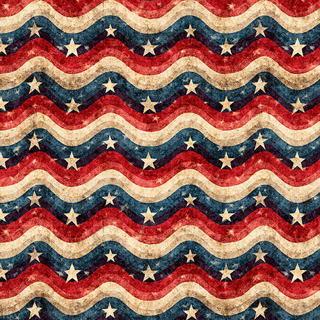 All American Snowman / Wavy Stripe in Multi