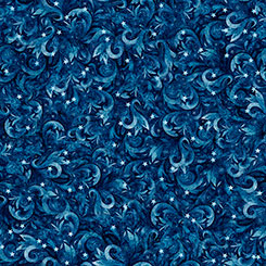 All American Snowman / Swirls in Navy