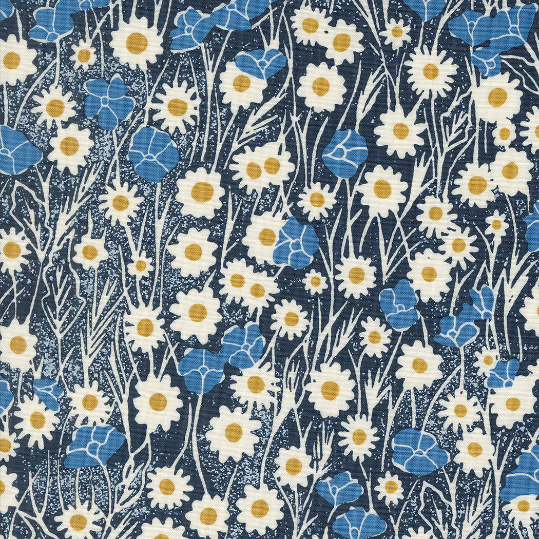 Field Of Flowers / Poppy Field in Navy