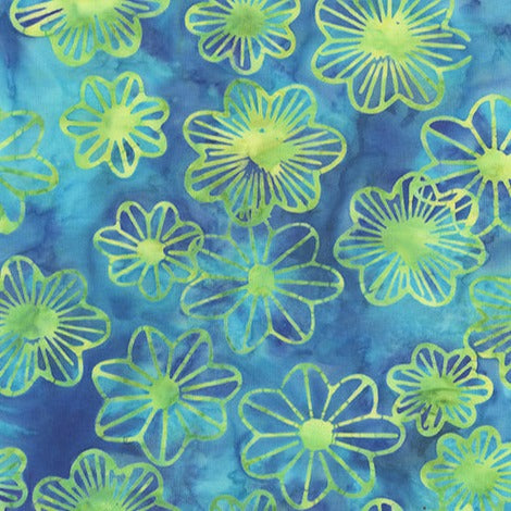 Soft Spring Batiks / Lilypad - Ocean