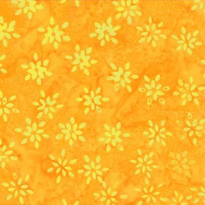 Bright Summer Batiks / Sparkling Flowers in Dandelion