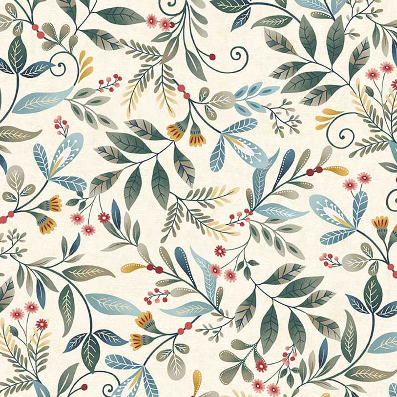 Norwegian Forest / Forest Foliage in Cream