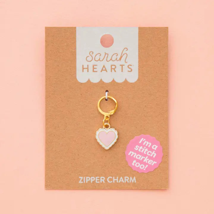 Sweet Heart Stitch Marker / Zipper Charm